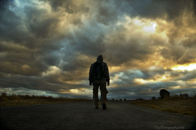 alone under the sky
