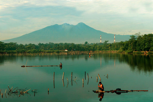 Mt Salak from my home