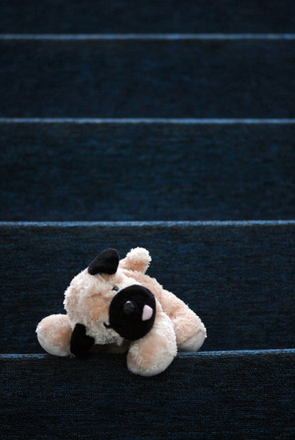Lonely on stairs