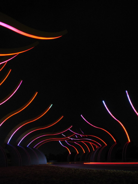 Reddish lighthing art