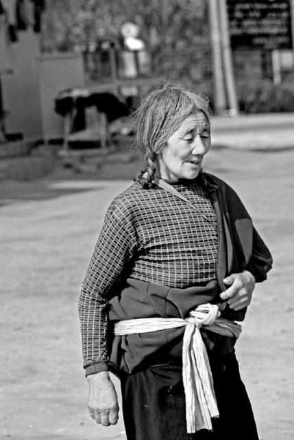 The OLd Tibetan woman
