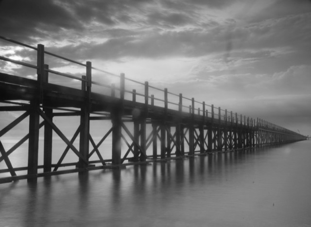 Under the bridge..