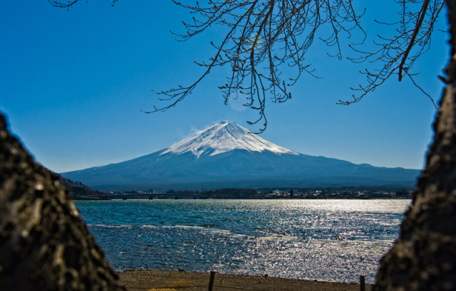 Fuji-san view from Kawaguchiko lake