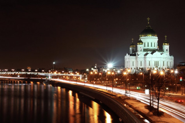 Christ The Savior Cathedral At Night