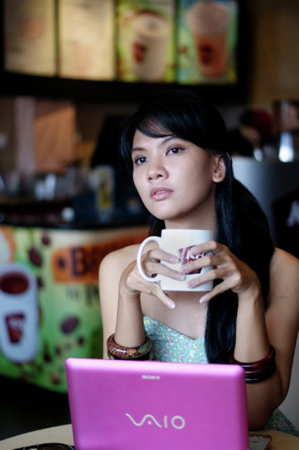 Girl at Coffee Shop #01
